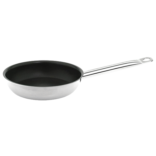 Thunder Group SLSFP308 8" Dia. Round Stainless Steel Coated Fry Pans