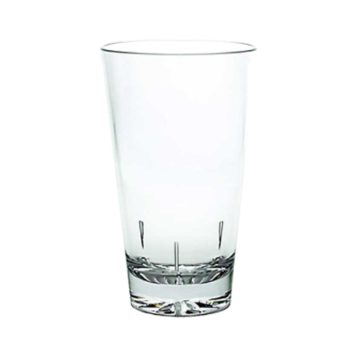 Thunder Group PLTHMG016C 16 Oz. Clear Polycarbonate Starburst Base Mixing Glass