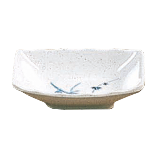 Thunder Group 0001BB 2 Oz. Blue Bamboo Melamine Sauce Dish