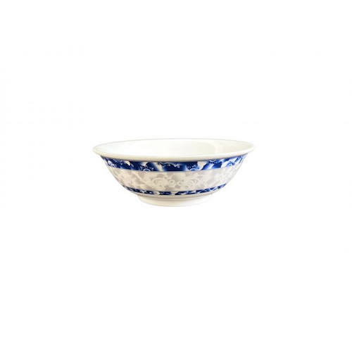 Thunder Group 5070DL 36 Oz. Melamine Blue Dragon Rimless Bowl