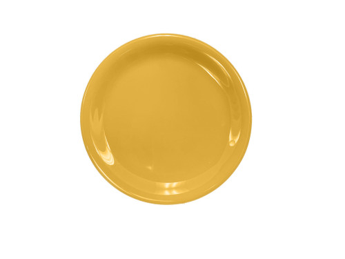 Thunder Group CR106YW 6.5" Dia. Yellow Melamine Round Narrow Rim Plate