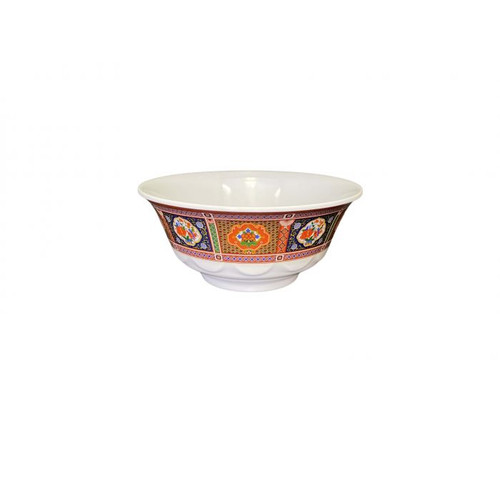Thunder Group 5265TP 25 Oz. Melamine Peacock Scalloped Bowl