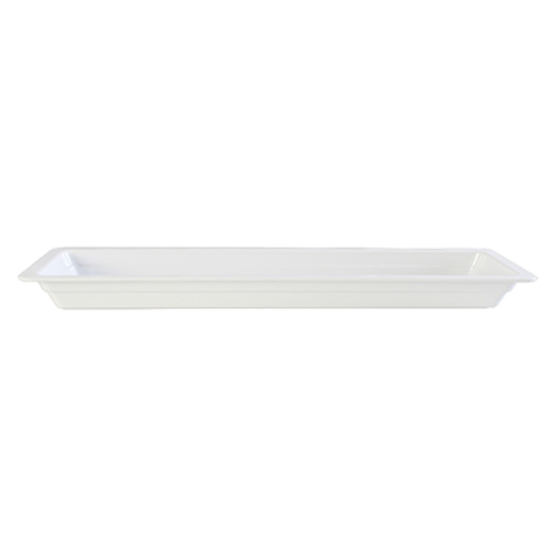 Thunder Group GN1221W 2/4 Size White Melamine Food Pan