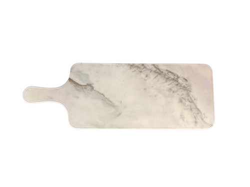 Thunder Group SB612W 12.5" W White Shadow Rectangular Melamine Serving Board