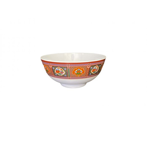 Thunder Group 5207TP 39 Oz. Melamine Peacock Rice Bowl