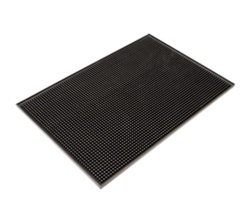Thunder Group PLSVM1218R 12" x 18" Black Plastic Bar Service Mat