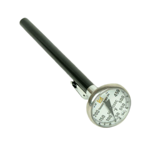 Thunder Group SLTH550 5" L Stainless Steel Dial Type Pocket Thermometer