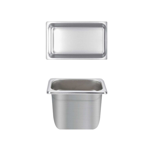 Thunder Group STPA4146 0.25 Size Stainless Steel Anti-Jam Steam Table Pan