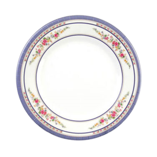 Thunder Group 1015AR 14.38" Dia. Melamine Rose Round Plate