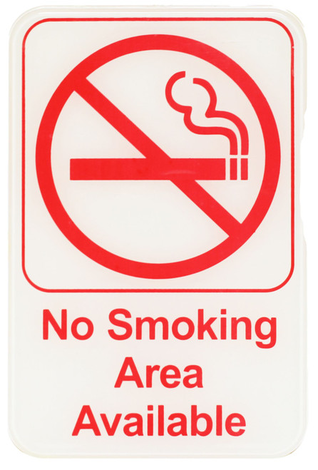 Thunder Group PLIS6910RD 6" x 9" Red Information Symbol Sign