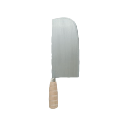 Thunder Group SLKF019 9" Cast Iron Blade Wood Handle Wan Woo Knife