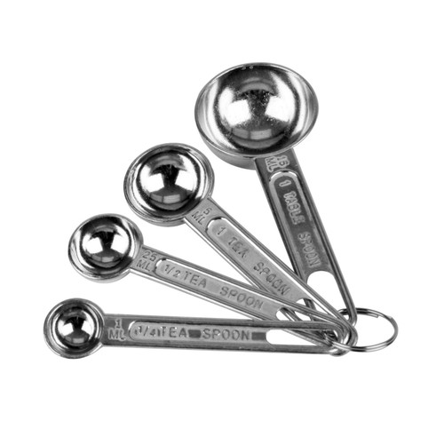 Thunder Group ALMC001 4-Set Aluminum Measuring Spoon