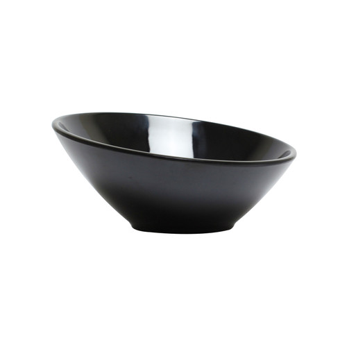 Thunder Group CR806BK 24 Oz. Black Melamine Classic Bowl