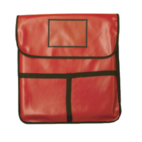 Thunder Group PLPB020 20" x 20" x 5" Red Artificial Leather Pizza Delivery Bag
