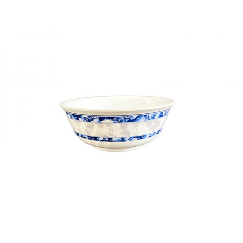 Thunder Group 5307DL 32 Oz. Melamine Blue Dragon Swirl Bowl