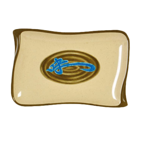 Thunder Group 1608J 5.75" W x 4" D Melamine Wei Wave BBQ Plate