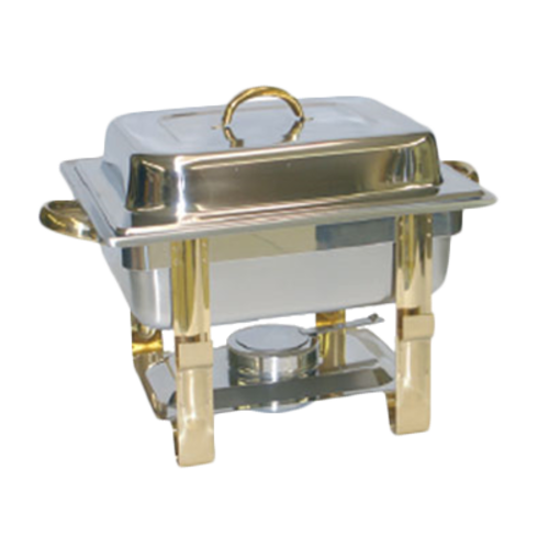 Thunder Group SLRCF0834GH 4 Qt. Stainless Steel Lift-Off Cover Rectangular Chafer