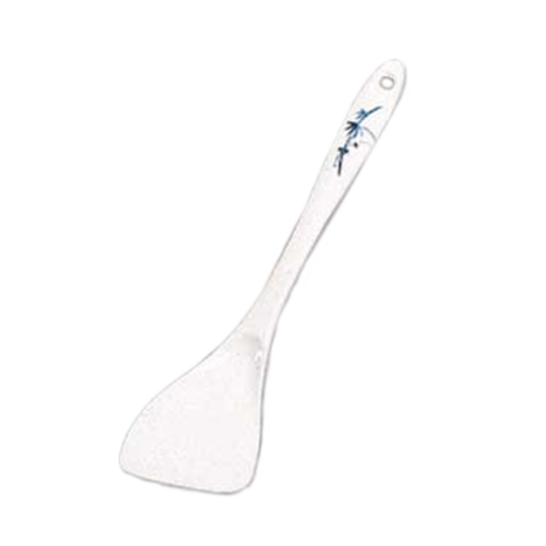 Thunder Group 7009BB 12.5" W x 2.5" D Blue Bamboo Melamine Solid Spatula or Turner