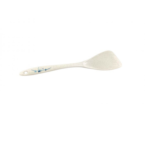 Thunder Group 7009BB 12.5" W x 2.5" D Blue Bamboo Melamine Solid Spatula or Turner