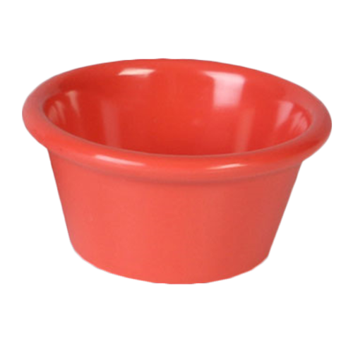 Thunder Group ML536RD1 2.5 Oz. Orange Melamine Round Smooth Ramekin