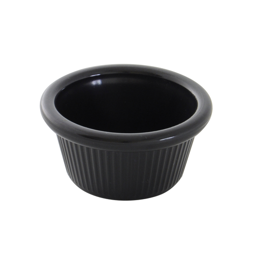 Thunder Group PL509BL1 2 Oz. Black Round Plastic Ramekin