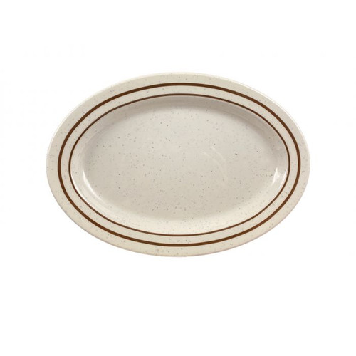 Thunder Group AD221AA 14 Oz. Melamine Oval Arcadia Platter
