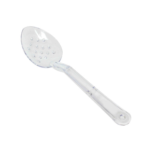 Thunder Group PLSS113CL 11" Clear Polycarbonate Perforated Serving Spoon
