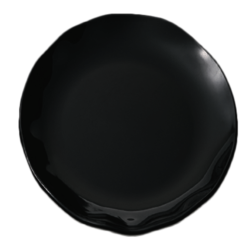 Thunder Group RF1018B Black Melamine Round Plate