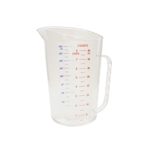 Thunder Group PLMD064CL 64 Oz. Clear Polycarbonate Measuring Cup