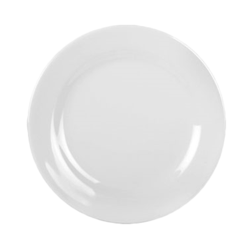 Thunder Group 1006TW 6" Dia. Imperial White Melamine Round Plate