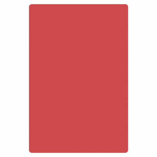 Thunder Group PLCB201505RD 20" W x 15" D x 0.5" H Red Polyethylene Non-Absorbent Cutting Board