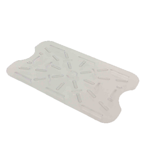 Thunder Group PLFBD1218PC 1/2 Sheet White Polycarbonate Drain Shelf