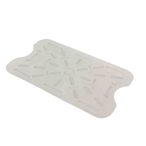 Thunder Group PLFBD1218PC 1/2 Sheet White Polycarbonate Drain Shelf