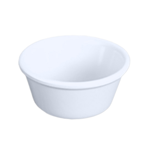 Thunder Group ML537W1 3 Oz. White Round Melamine Ramekin