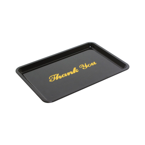 Thunder Group PLPT046BL 6.5" W Black Plastic Tip Tray