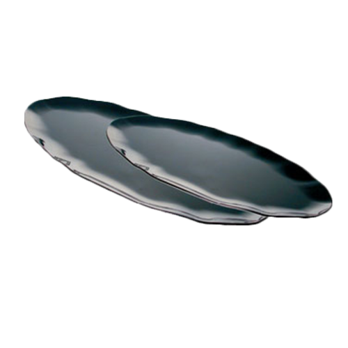 Thunder Group RF2024B Black Melamine Oval Platter