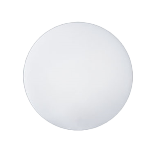 Thunder Group PLRCB002 14" Dia. x 0.5" Thick White Polyethylene Round Cutting Board