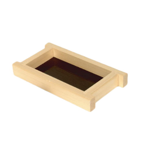 Thunder Group Y-95 Shiraki Wood Shoyu Sauce Holder Tray
