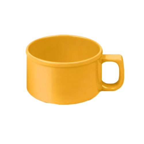 Thunder Group CR9016YW 10 Oz. Yellow Melamine Soup Mug with C-Handle