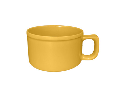 Thunder Group CR9016YW 10 Oz. Yellow Melamine Soup Mug with C-Handle