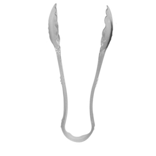 Thunder Group PLSGTG009CL 9" Clear Polycarbonate Scallop Serving Tongs