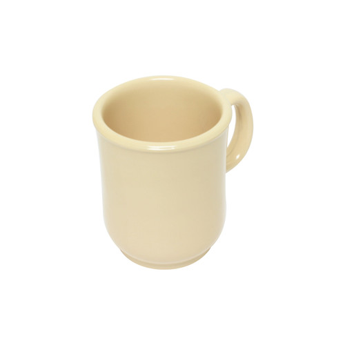 Thunder Group ML901T 8 Oz. NuStone Tan Melamine with Handle Bulbous Mug
