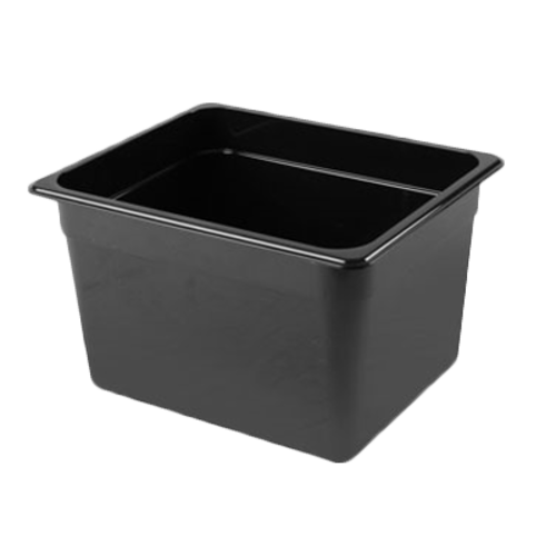 Thunder Group PLPA8128BK Black Polycarbonate 1/2 Food Pan