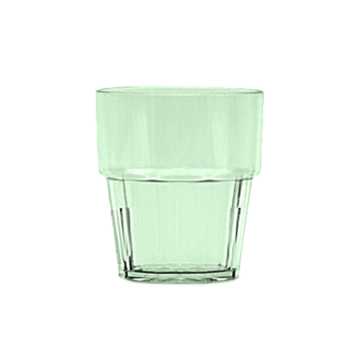 Thunder Group PLPCTB108GR 8 Oz. Green Polycarbonate Rock Glass
