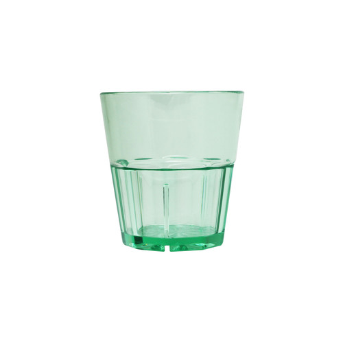 Thunder Group PLPCTB108GR 8 Oz. Green Polycarbonate Rock Glass