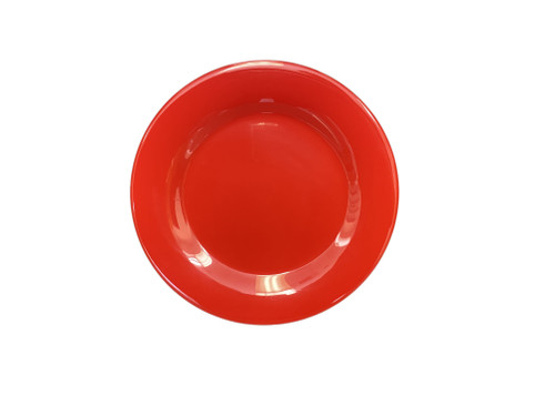 Thunder Group CR012PR 11.75" Dia. Pure Red Melamine Round Wide Rim Plate