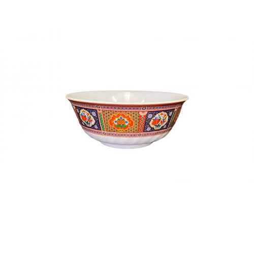 Thunder Group 5308TP 48 Oz. Melamine Peacock Swirl Bowl