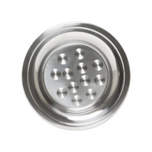Thunder Group SLCT012 12" Dia. Stainless Steel Round Serving Tray