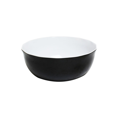 Thunder Group RF5112BW 176 Oz. Two Tone Round Melamine Serving Bowl