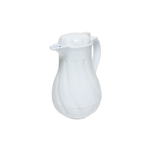 Thunder Group PLWS064WT 64 Oz. White Plastic Beverage Server